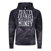 Cloud Black dirty hands make clean money t shirt wrench mechanic gift Vintage Hoodie - PixelFlow