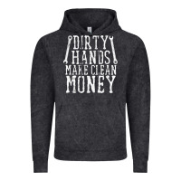 Vintage Black dirty hands make clean money t shirt wrench mechanic gift Vintage Hoodie - PixelFlow