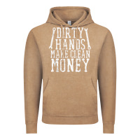 Vintage Coffee dirty hands make clean money t shirt wrench mechanic gift Vintage Hoodie - PixelFlow