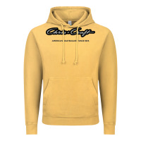 Vintage Mustard Chris Craft Boats Vintage Hoodie - PixelFlow
