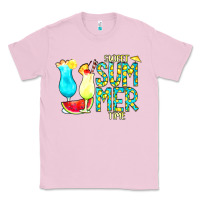 Bubblegum Pink sweet summer time turquoise yellow Classic Tee - CowCowDesign