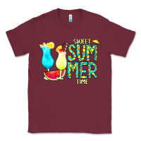 Burgundy sweet summer time turquoise yellow Classic Tee - CowCowDesign