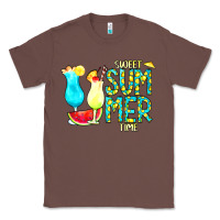 Chestnut sweet summer time turquoise yellow Classic Tee - CowCowDesign