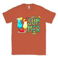 Copper sweet summer time turquoise yellow Classic Tee - CowCowDesign