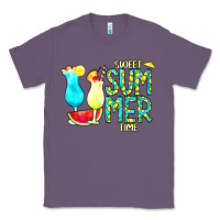 Lavender sweet summer time turquoise yellow Classic Tee - CowCowDesign