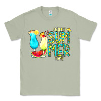 Matcha sweet summer time turquoise yellow Classic Tee - CowCowDesign