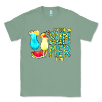 Sage sweet summer time turquoise yellow Classic Tee - CowCowDesign