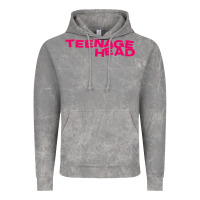 Cloud Rock Teenage Head Print (Pink) Plain Vintage Hoodie - PixelFlow
