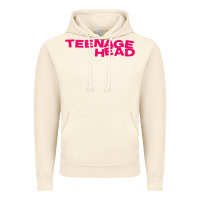 Vintage Artic Teenage Head Print (Pink) Plain Vintage Hoodie - PixelFlow