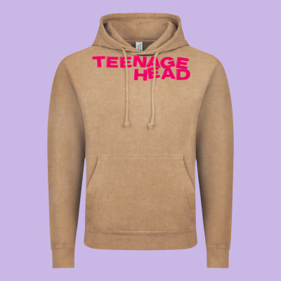 Teenage Head Print (pink) Plain Vintage Hoodie Designed By Pixelflow