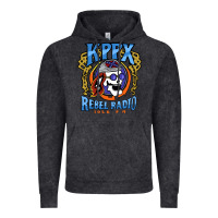 Vintage Black Kppx Rebel Radio Vintage Hoodie - PixelFlow