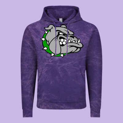 Ashville High School, Ashville Bulldogs Vintage Hoodie Designed By Pixelflow
