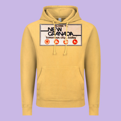 Welcome To New Granada! Vintage Hoodie Designed By Pixelflow