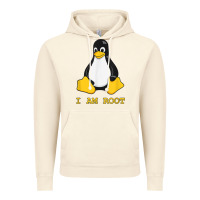 Vintage Artic Linux Mascot Tux the Penguin I Am Root TShirt Men Women Kids Vintage Hoodie - PixelFlow