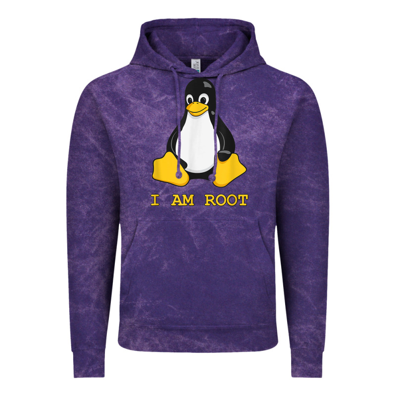 Linux Mascot Tux The Penguin I Am Root Tshirt Men Women Kids Vintage Hoodie by PixelFlow | Teevron