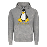 Cloud Rock Linux Mascot Tux the Penguin I Am Root TShirt Men Women Kids Vintage Hoodie - PixelFlow