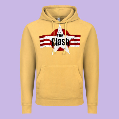 Old Rock 1976 Clash Vintage Hoodie Designed By Pixelflow