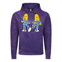 Cloud Purple bananas double Vintage Hoodie - PixelFlow