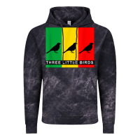 Cloud Black THREE LITTLE BIRDS Vintage Hoodie - PixelFlow
