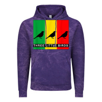Cloud Purple THREE LITTLE BIRDS Vintage Hoodie - PixelFlow
