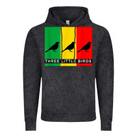 Vintage Black THREE LITTLE BIRDS Vintage Hoodie - PixelFlow