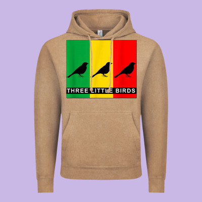 Three Little Birds Vintage Hoodie Designed By Pixelflow
