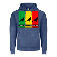 Vintage Denim THREE LITTLE BIRDS Vintage Hoodie - PixelFlow