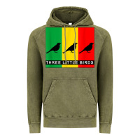 Vintage Olive THREE LITTLE BIRDS Vintage Hoodie - PixelFlow