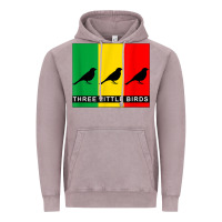 Vintage Zinc THREE LITTLE BIRDS Vintage Hoodie - PixelFlow