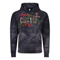Cloud Black Merry Christmas Vintage Hoodie - CowhideDigitalArt