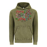 Vintage Olive Merry Christmas Vintage Hoodie - CowhideDigitalArt