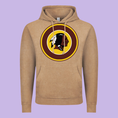 The Indian Red Skins Clasic Vintage Hoodie Designed By Pixelflow