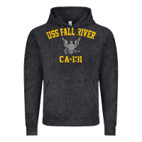 Vintage Black uss fall river ca 131 Vintage Hoodie - PixelFlow