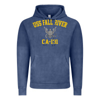 Vintage Denim uss fall river ca 131 Vintage Hoodie - PixelFlow