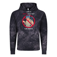 Cloud Black i am a mom against cat boys Vintage Hoodie - PixelFlow