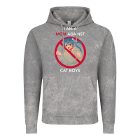 Cloud Rock i am a mom against cat boys Vintage Hoodie - PixelFlow