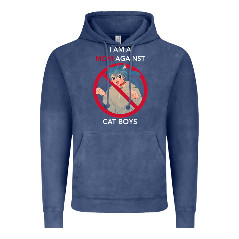 I Am A Mom Against Cat Boys Vintage Hoodie by PixelFlow | Teevron