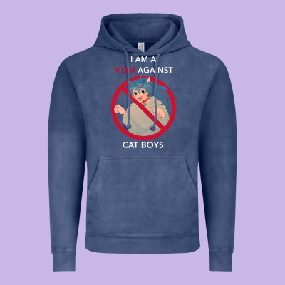 I Am A Mom Against Cat Boys Vintage Hoodie Designed By Pixelflow