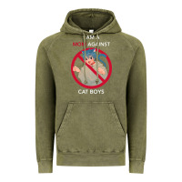Vintage Olive i am a mom against cat boys Vintage Hoodie - PixelFlow
