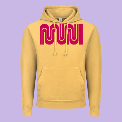 Sf Muni Bart    Muni Vintage Hoodie Designed By Pixelflow