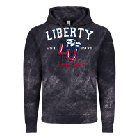 Cloud Black liberty university flames football lynchburg virginia sparky the eagle Vintage Hoodie - PixelFlow