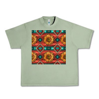 Oil Green native american aztec seamless pattern 2 Urban Heavy Tee - BundleAndBundleShop
