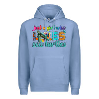 Colony Blue just a girl who loves sea turtle Premium Hoodie - Artiststas