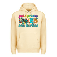 Pina Colada just a girl who loves sea turtle Premium Hoodie - Artiststas