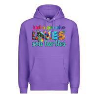 Purple just a girl who loves sea turtle Premium Hoodie - Artiststas