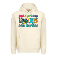 Sandshell just a girl who loves sea turtle Premium Hoodie - Artiststas