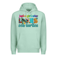 Seafoam just a girl who loves sea turtle Premium Hoodie - Artiststas