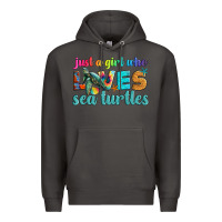 Smoke just a girl who loves sea turtle Premium Hoodie - Artiststas
