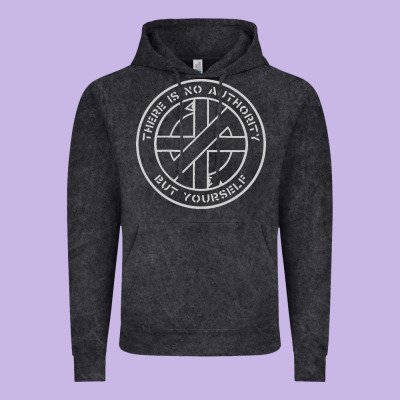 Crass   There Is No  Authority But Yourself Classic Vintage Hoodie Designed By Pixelflow