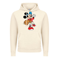 Vintage Artic micky-playing-baseball-cartoon-illustration-- Vintage Hoodie - PixelFlow